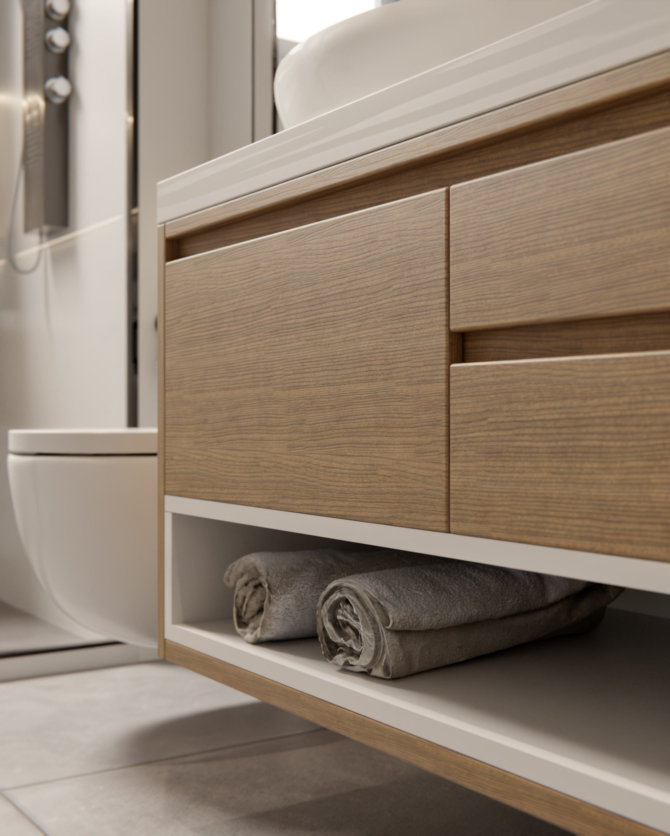 Cover Styl'® AF10 Crema de Avellana — vinilo madera aplicado en interior, vista 4