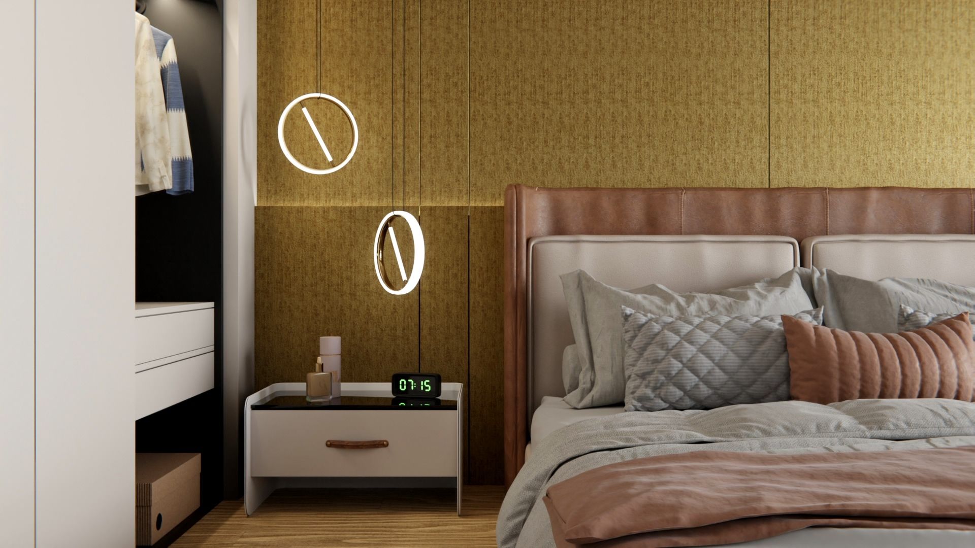 Cover Styl'® AL15 Oro Amarillo — vinilo textil aplicado en interior, vista 2