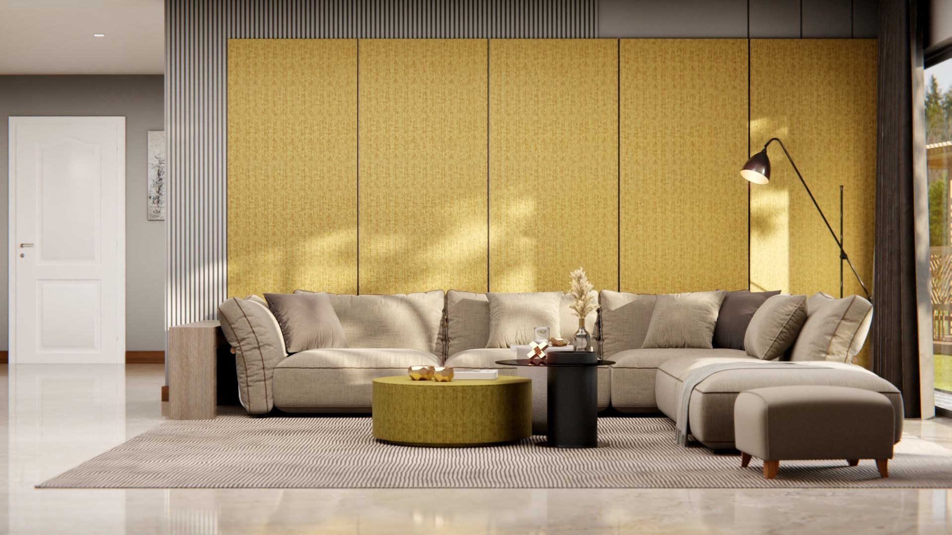 Cover Styl'® AL15 Oro Amarillo — vinilo textil aplicado en interior, vista 5