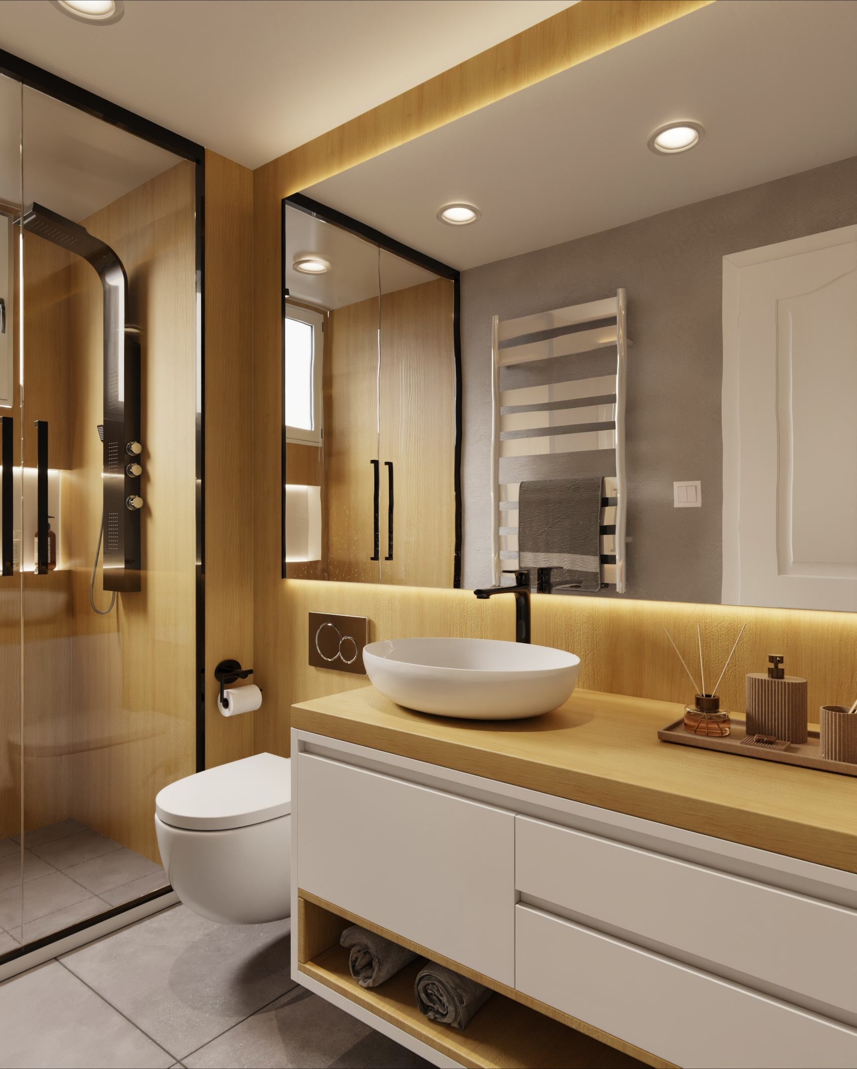 Cover Styl'® B3 Arce Natural — vinilo madera aplicado en interior, vista 4