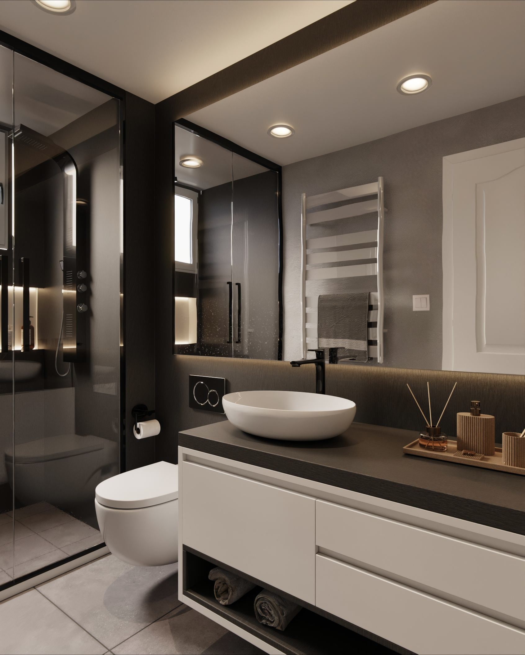 Cover Styl'® CT58 Gris Desvanecido — vinilo madera aplicado en interior, vista 4