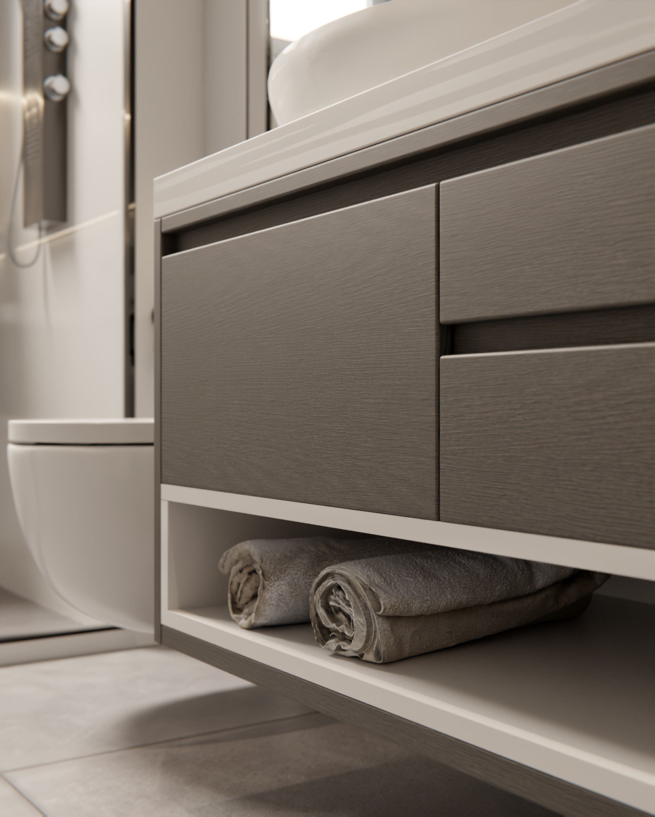 Cover Styl'® CT58 Gris Desvanecido — vinilo madera aplicado en interior, vista 5
