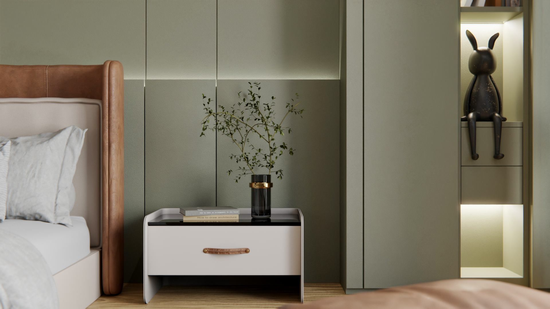 Cover Styl'® K4 Khaki — vinilo color aplicado en interior, vista 3