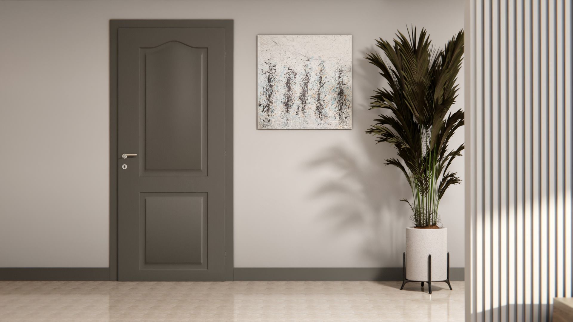 Cover Styl'® K5 Gris Cemento — vinilo color aplicado en interior, vista 3