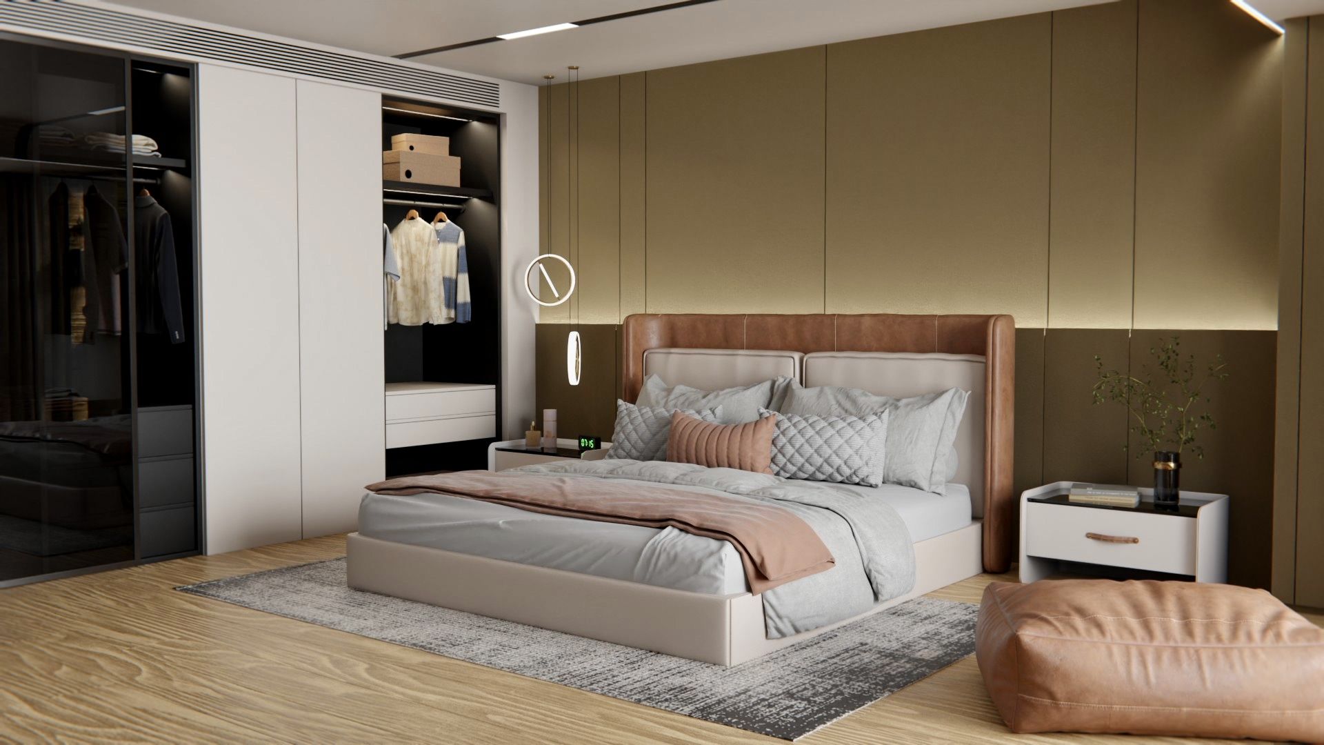 Cover Styl'® NE47 Oro Suave — vinilo metálico aplicado en interior, vista 2
