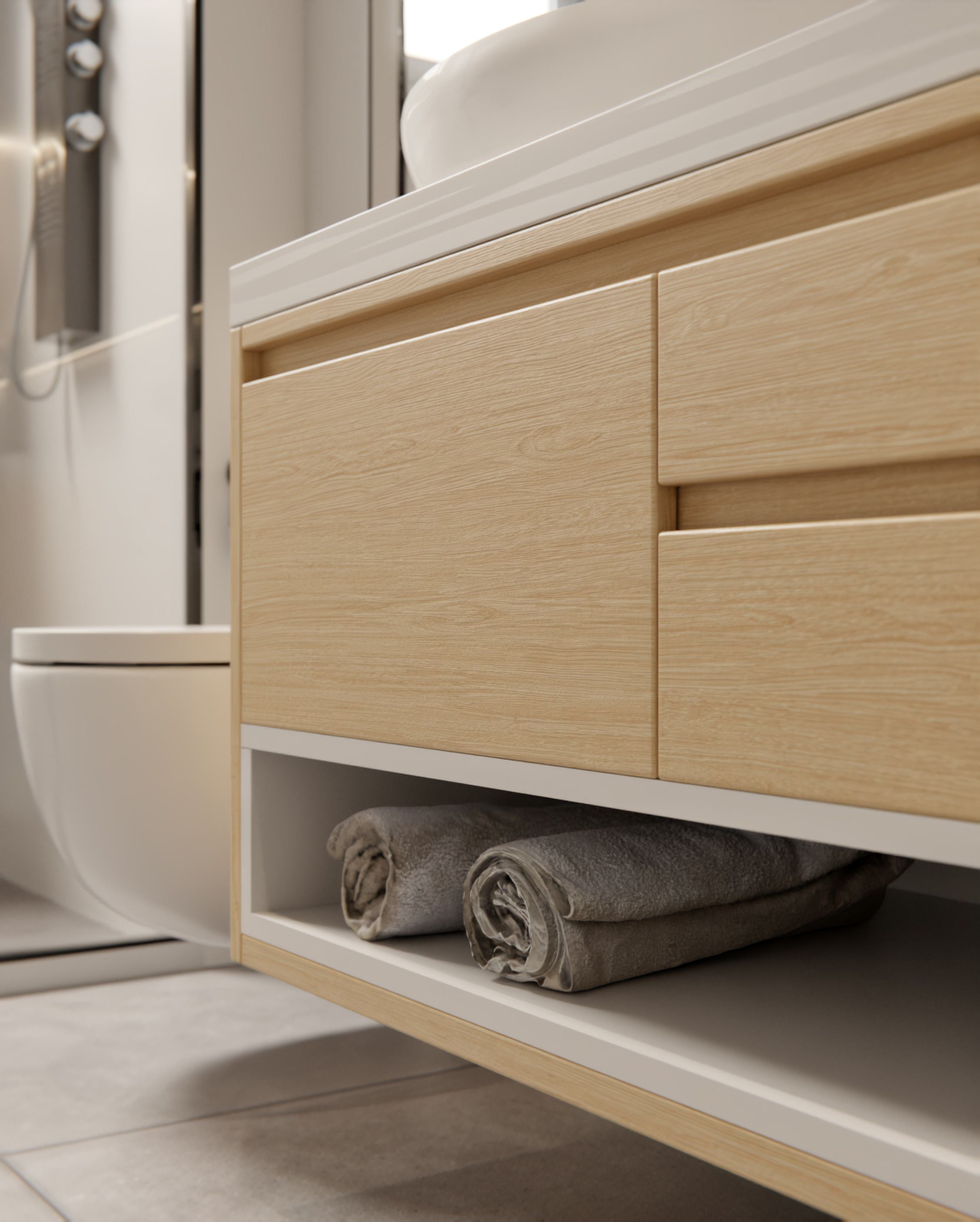 Cover Styl'® NF40 Roble Estructurado Claro — vinilo madera aplicado en interior, vista 3