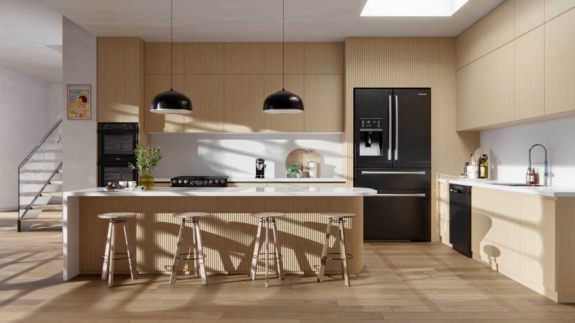 Cover Styl'® NF40 Roble Estructurado Claro — vinilo madera aplicado en interior, vista 4