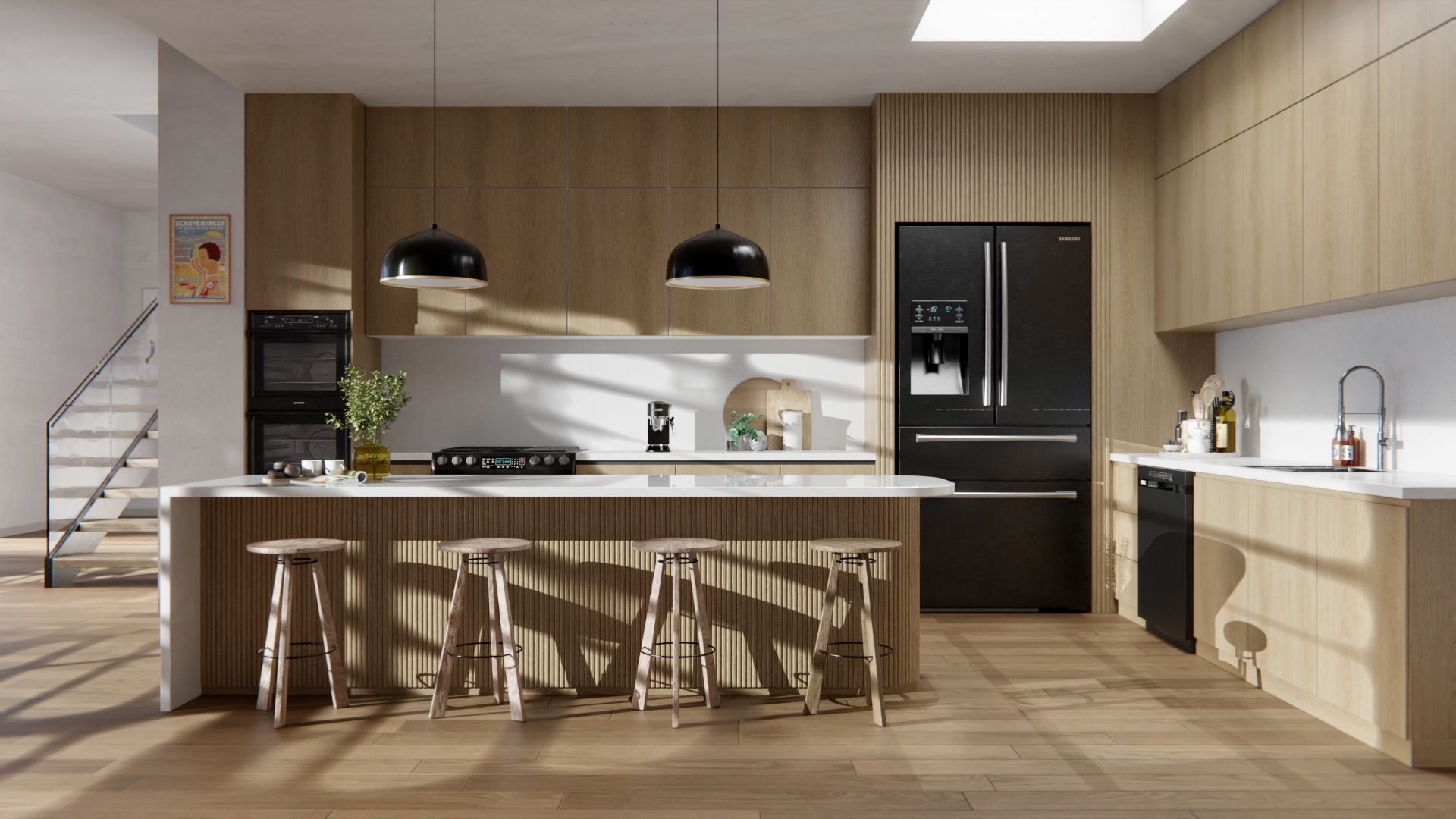 Cover Styl'® NF66 Roble Duro — vinilo madera aplicado en interior, vista 2