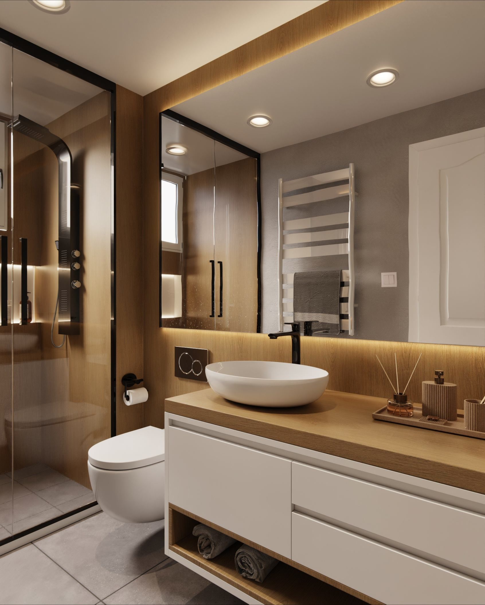 Cover Styl'® NF66 Roble Duro — vinilo madera aplicado en interior, vista 4