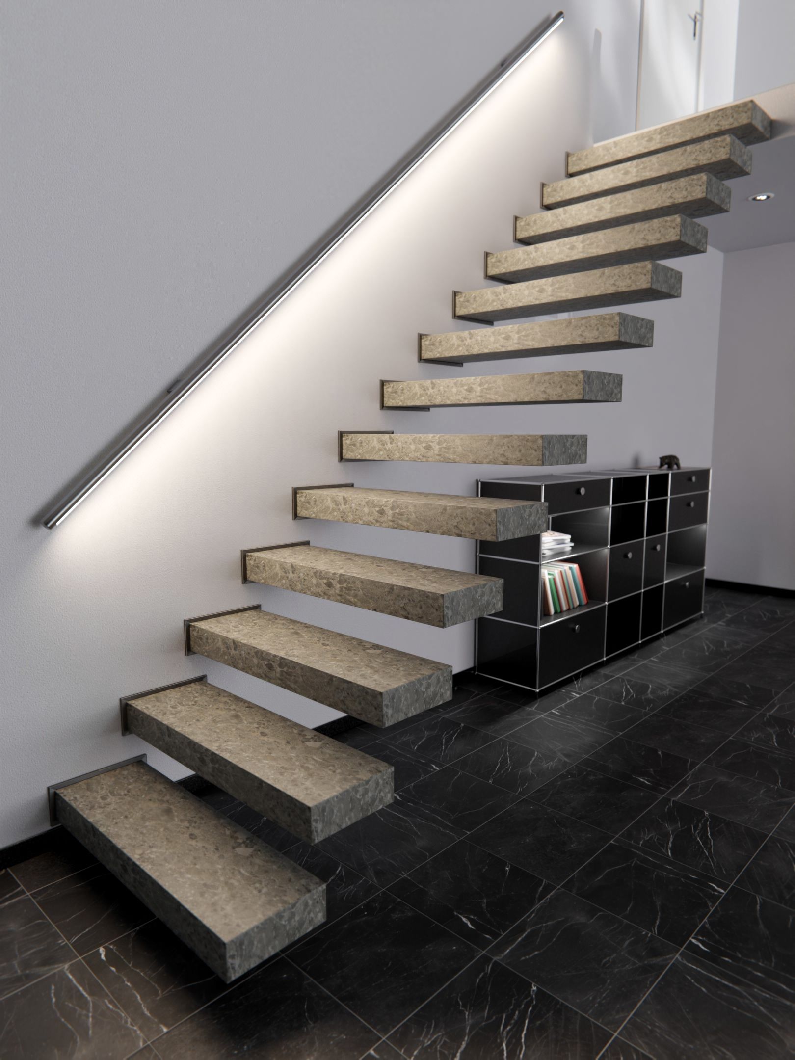 Cover Styl'® NF99 Lombarda Grigio — vinilo piedra aplicado en interior, vista 5