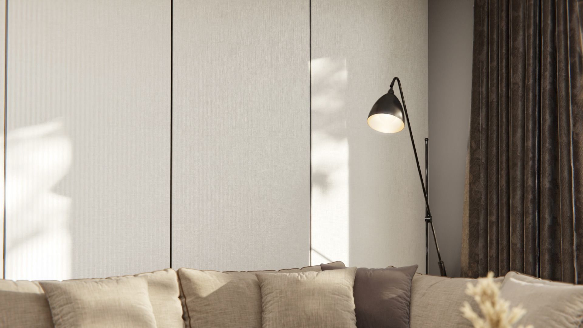 Cover Styl'® NG11 Mini Chevron Beige — vinilo textil aplicado en interior, vista 5