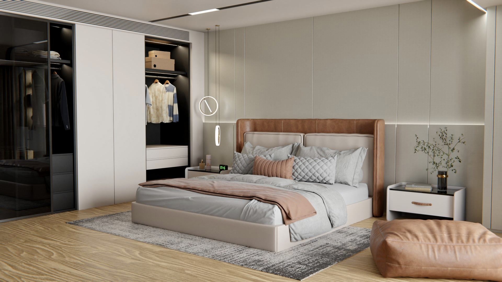 Cover Styl'® ST02 Malla Beige — vinilo textil aplicado en interior, vista 4