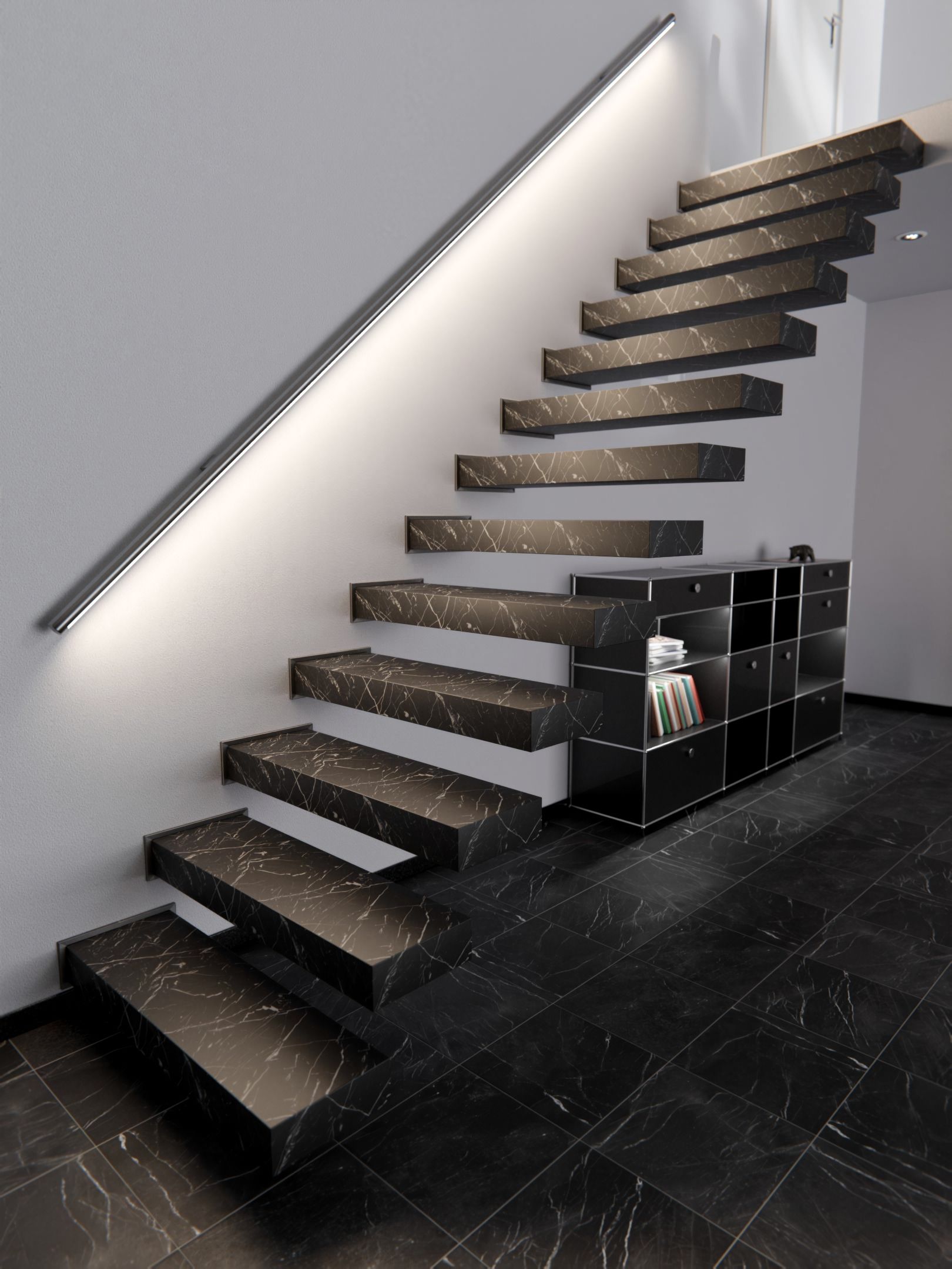 Cover Styl'® U50 Nero Marquina — vinilo piedra aplicado en interior, vista 4