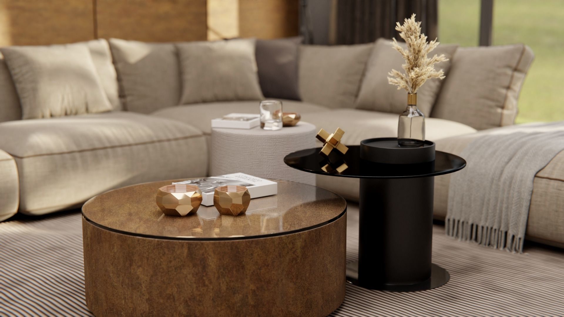 Cover Styl'® W6 Corten — vinilo metálico aplicado en interior, vista 5